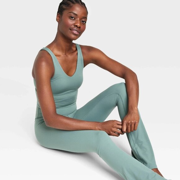 XS - Womens Everyday Soft Ultra High-Rise Bootcut Leggings - AIM - Green - Picture 2 of 9